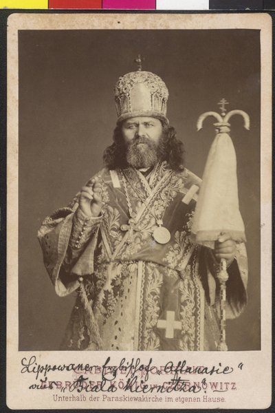 Lippovanský arcibiskup Athanasie Makurov () z Bílé Kiernitzy od Artist Unknown