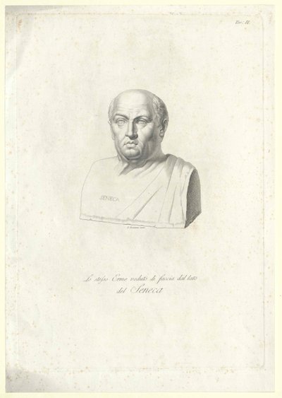 Lucius Annaeus Seneca (tisk) od Artist Unknown