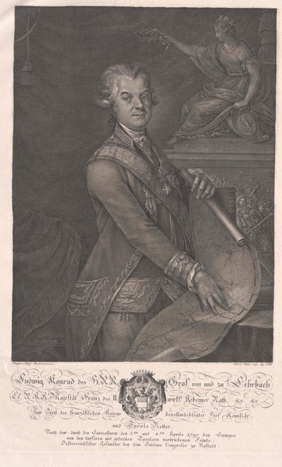 Ludwig Konrad hrabě Lehrbach od Artist Unknown