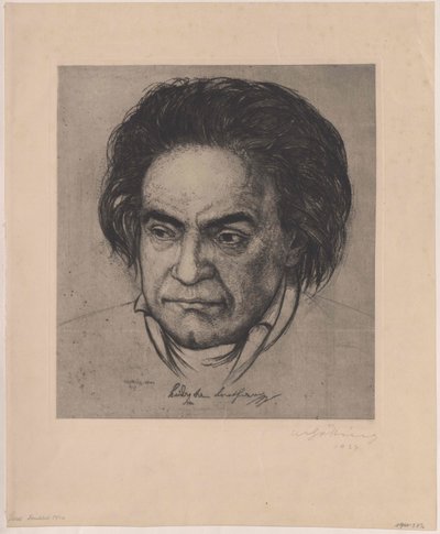 Ludwig van Beethoven (tisk) od Artist Unknown
