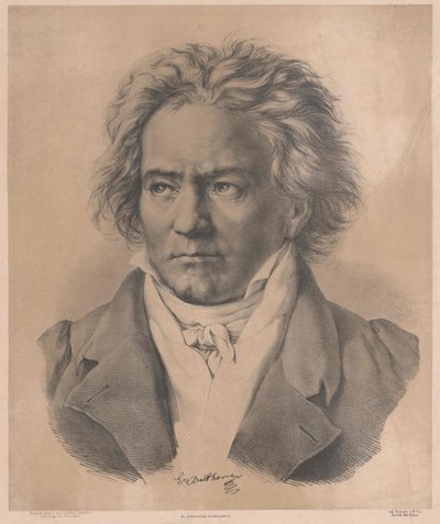 Ludwig van Beethoven (tisk) od Artist Unknown