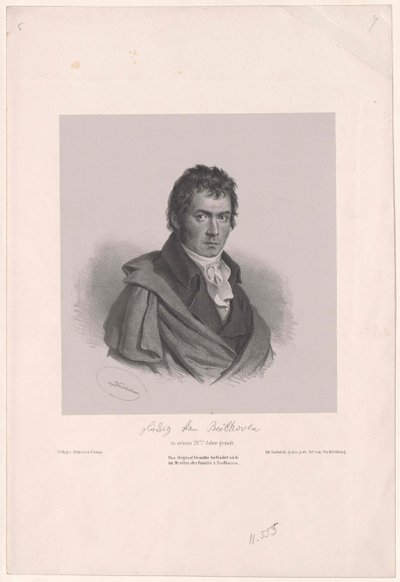 Ludwig van Beethoven od Artist Unknown