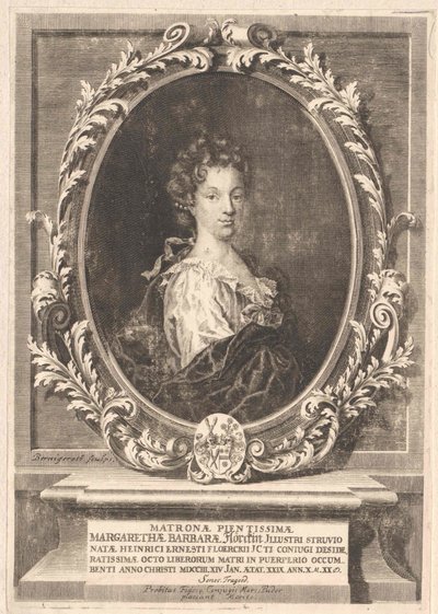 Margarethe Barbara Struve (tisk) od Artist Unknown