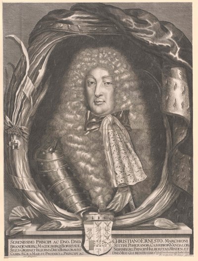 Braniborsko-Bayreuthský markrabě Christian Ernst (tisk) od Artist Unknown