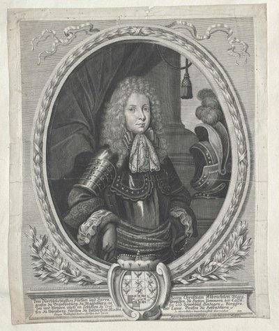 Braniborský markrabě Christian Albrecht od Artist Unknown