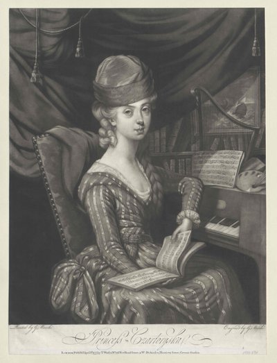 Marie Anna kněžna Czartoryska od Artist Unknown