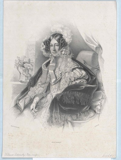 Maria Rosa hraběnka Kinská von Wchinitz a Tettau od Artist Unknown