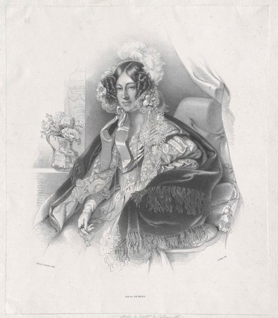 Maria Rosa hraběnka Kinská von Wchinitz a Tettau od Artist Unknown