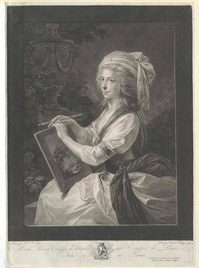 Marie Terezie hraběnka Pergenová od Artist Unknown