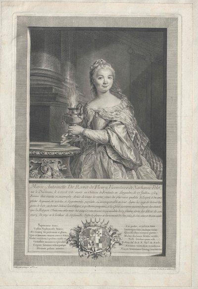 Marie Diana Antoinetta de Rosset de Rocozel de Fleury od Artist Unknown