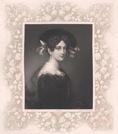 Maximiliane Borzaga (tisk) od Artist Unknown