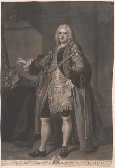 Starosta Londýna Robert Ladbroke od Artist Unknown