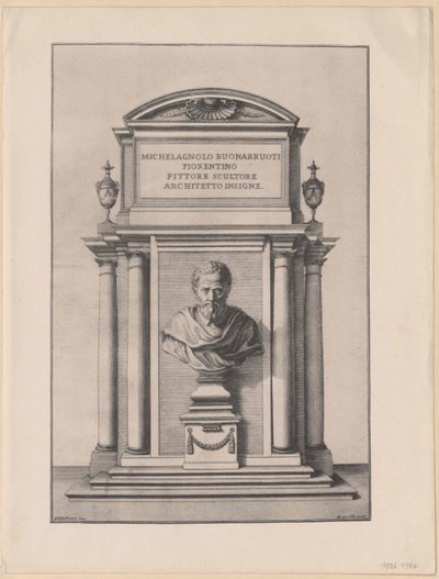 Michelangelo Buonarotti (tisk) od Artist Unknown