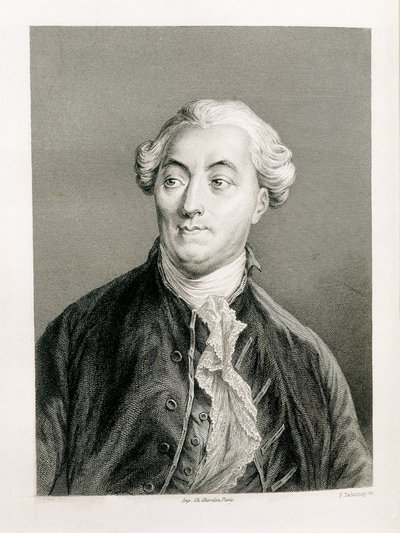 NECKER, Jacques (1732-1804). Švýcarský finančník a státník ve službách Francie. Rytina (1883). Litografie. ŠPANĚLSKO. KATALONIE. Barcelona. Biblioteca de Catalunya (Katalánská národní knihovna) od Artist Unknown