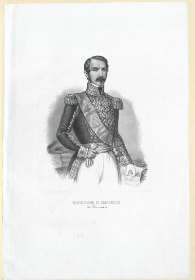 Napoleon III. císařem francouzským, od Artist Unknown