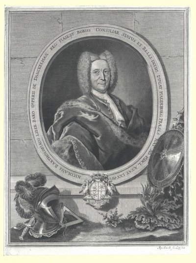 Nikolaus Bartholomew baron von Danckelmann (tisk) od Artist Unknown