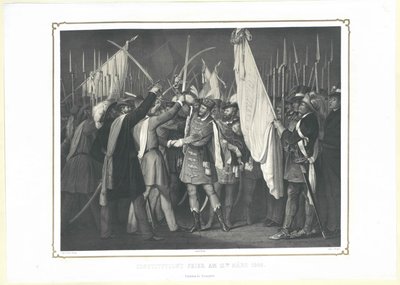 O slavnostním přijetí ústavy 15. března 1848 od Artist Unknown