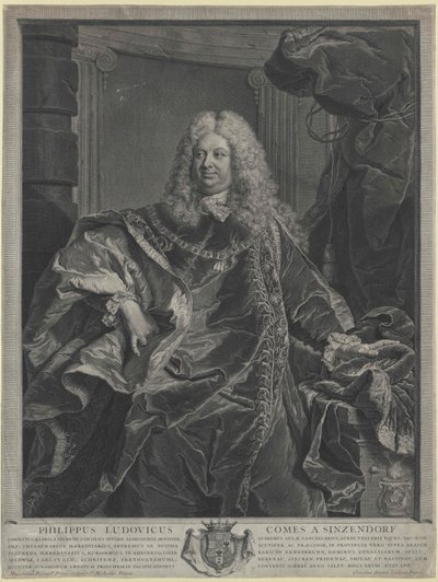 Philipp Ludwig hrabě Sinzendorf od Artist Unknown