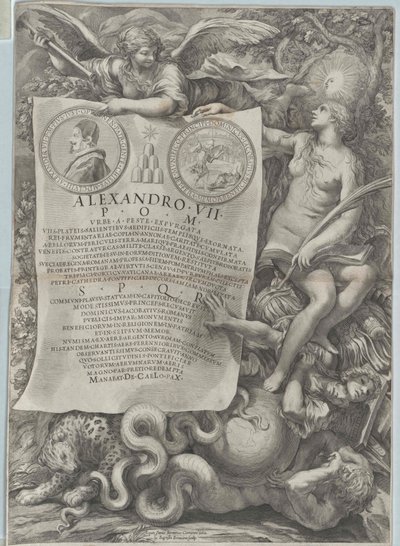 Papež Alexandr VII. od Artist Unknown