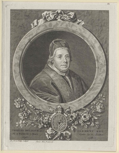 Papež Klement XIII (tisk) od Artist Unknown