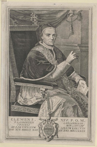 Papež Klement XIV. od Artist Unknown