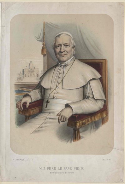 Papež Pius IX. od Artist Unknown