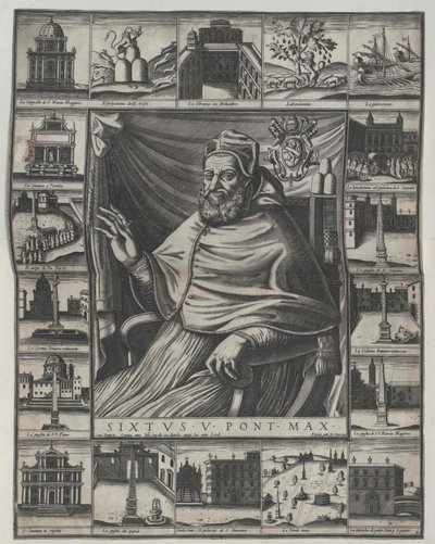 Papež Sixtus V. od Artist Unknown