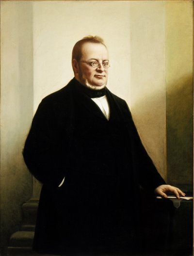 Portrét Camilla Bensa, hraběte z Cavouru (olej na plátně) od Artist Unknown