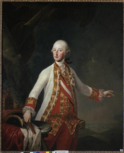 Portrét Josefa II. Habsburského (olej na plátně) od Artist Unknown