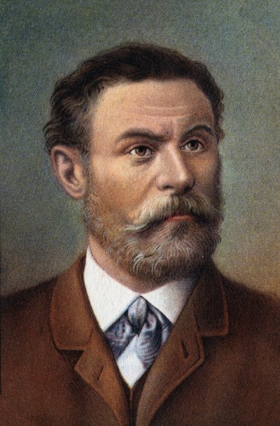 Portrét Otto Lilienthala, německého inženýra (chromo) od Artist Unknown