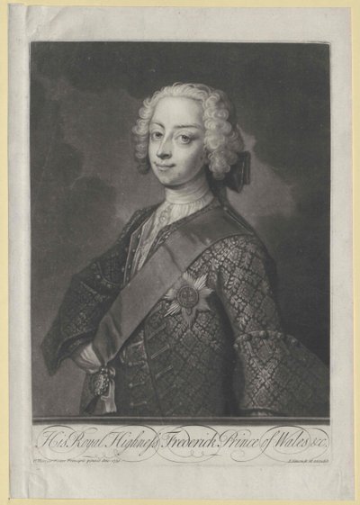 Anglický princ Frederick Ludwig od Artist Unknown