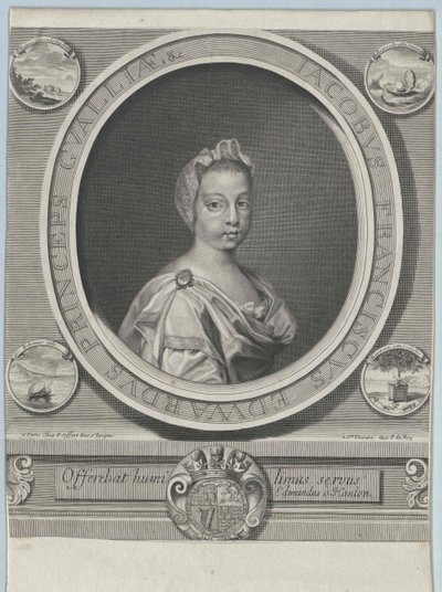 Anglický princ Jakob Eduard od Artist Unknown