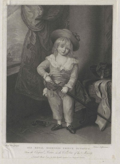 Anglický princ Oktavius od Artist Unknown