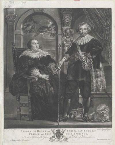Princ Oranžský Frederick Henry od Artist Unknown