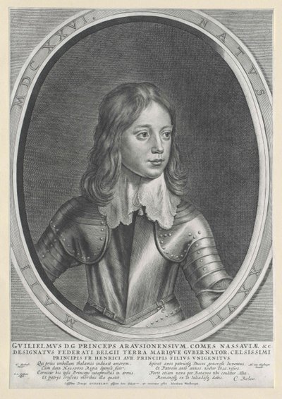 Oranžský princ Vilém II. od Artist Unknown