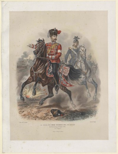 Pruský princ Friedrich Carl od Artist Unknown