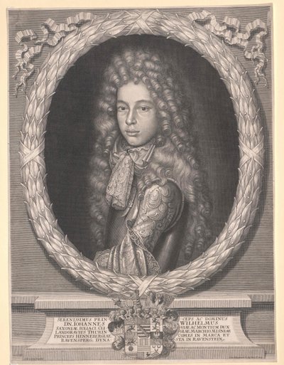 Sasko-gótský princ Johann Wilhelm od Artist Unknown
