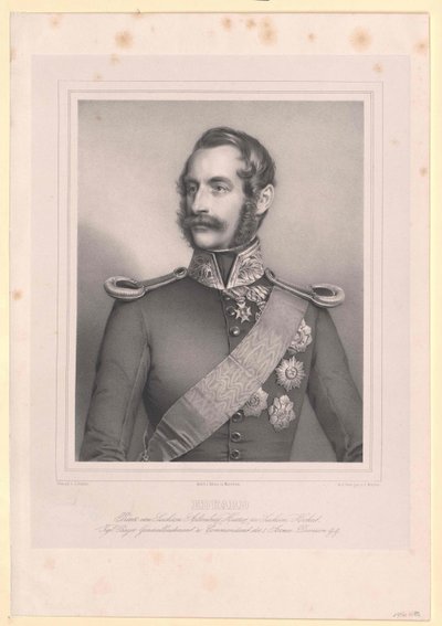 Saský kníže Altenburg Eduard od Artist Unknown