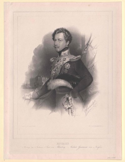 Saský kníže Altenburg Eduard od Artist Unknown