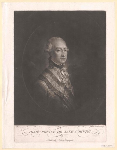 Saský kníže Coburg-Saalfeld Frederic Josiah od Artist Unknown