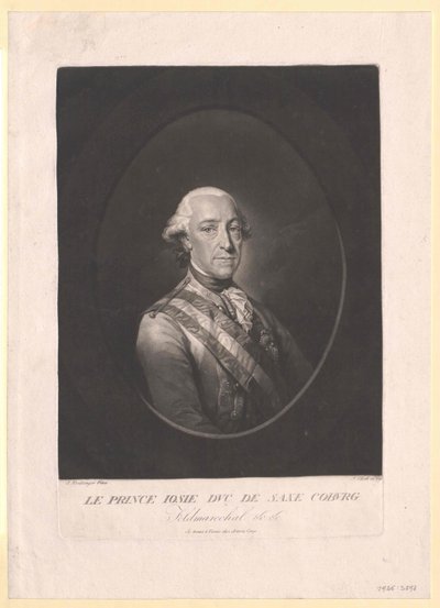 Saský kníže Coburg-Saalfeld Frederic Josiah od Artist Unknown