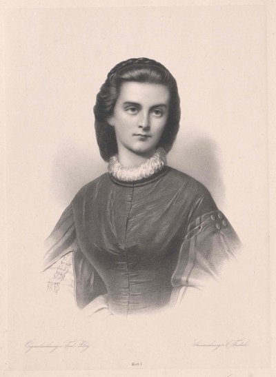 Bavorská kněžna-Gelnhausen Marie (tisk) od Artist Unknown