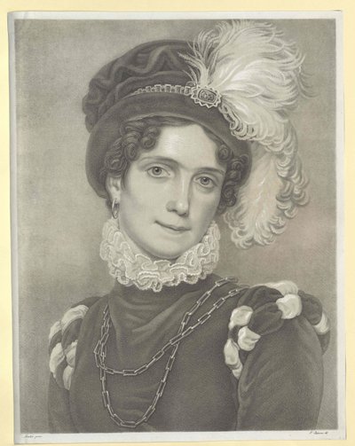 Bádenská princezna Karolína od Artist Unknown