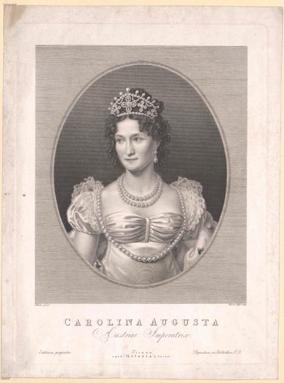 Bavorská princezna (1792-1873) Karolína od Artist Unknown