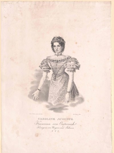 Bavorská princezna (1792-1873) Karolína od Artist Unknown
