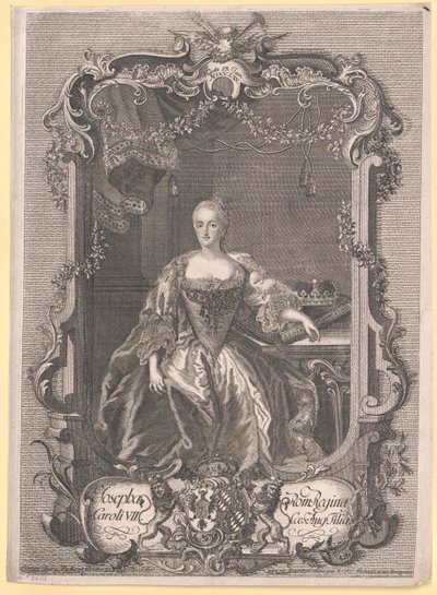 Bavorská princezna Marie Josefa od Artist Unknown
