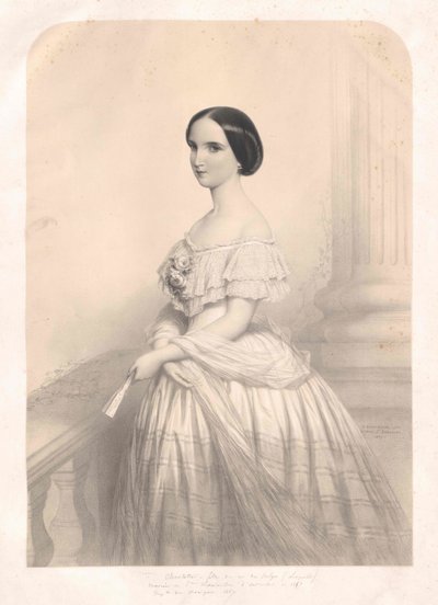Belgická princezna Charlotte od Artist Unknown