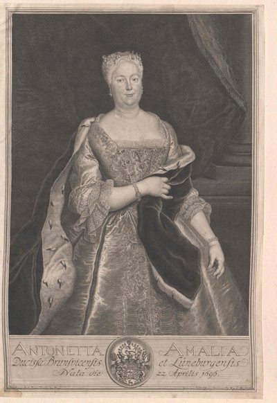 Princezna brunšvicko-wolfenbuettská Antoinette Amalie od Artist Unknown