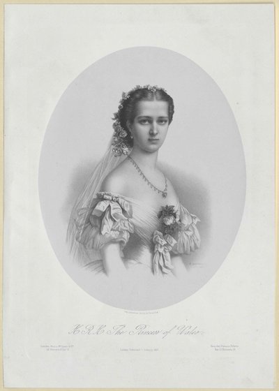 Dánská princezna Alexandra od Artist Unknown