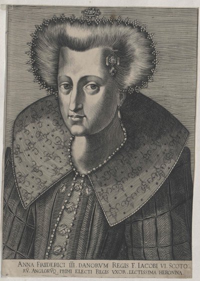 Dánská princezna Anna od Artist Unknown